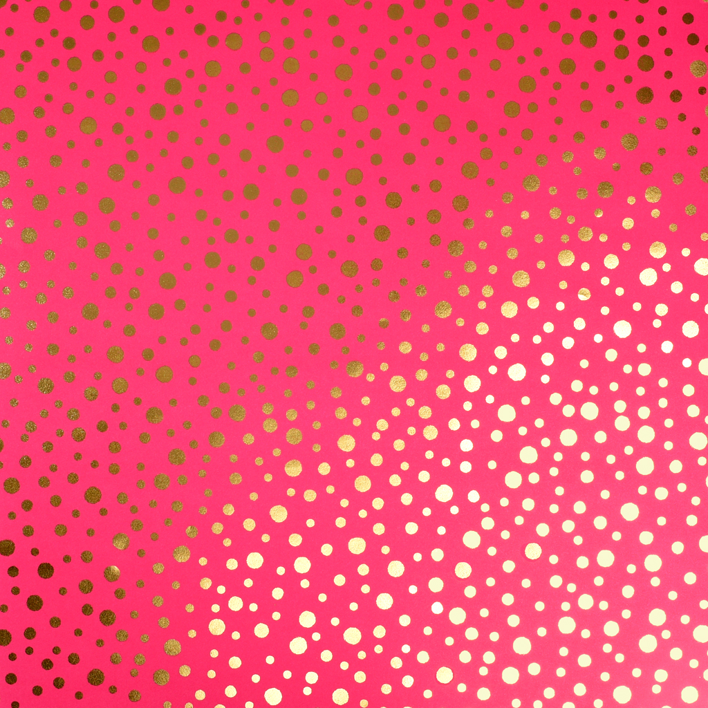 gold spot fuschia wrapping paper rex london dotcomgiftshop unusual gifts for christmas