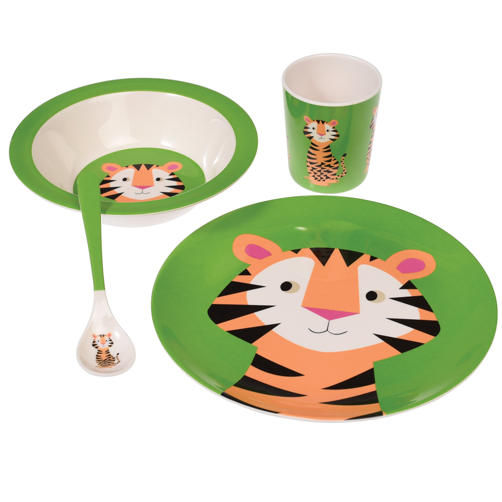 children 39 s tiger melamine set rex london dotcomgiftshop christmas bowl fillers