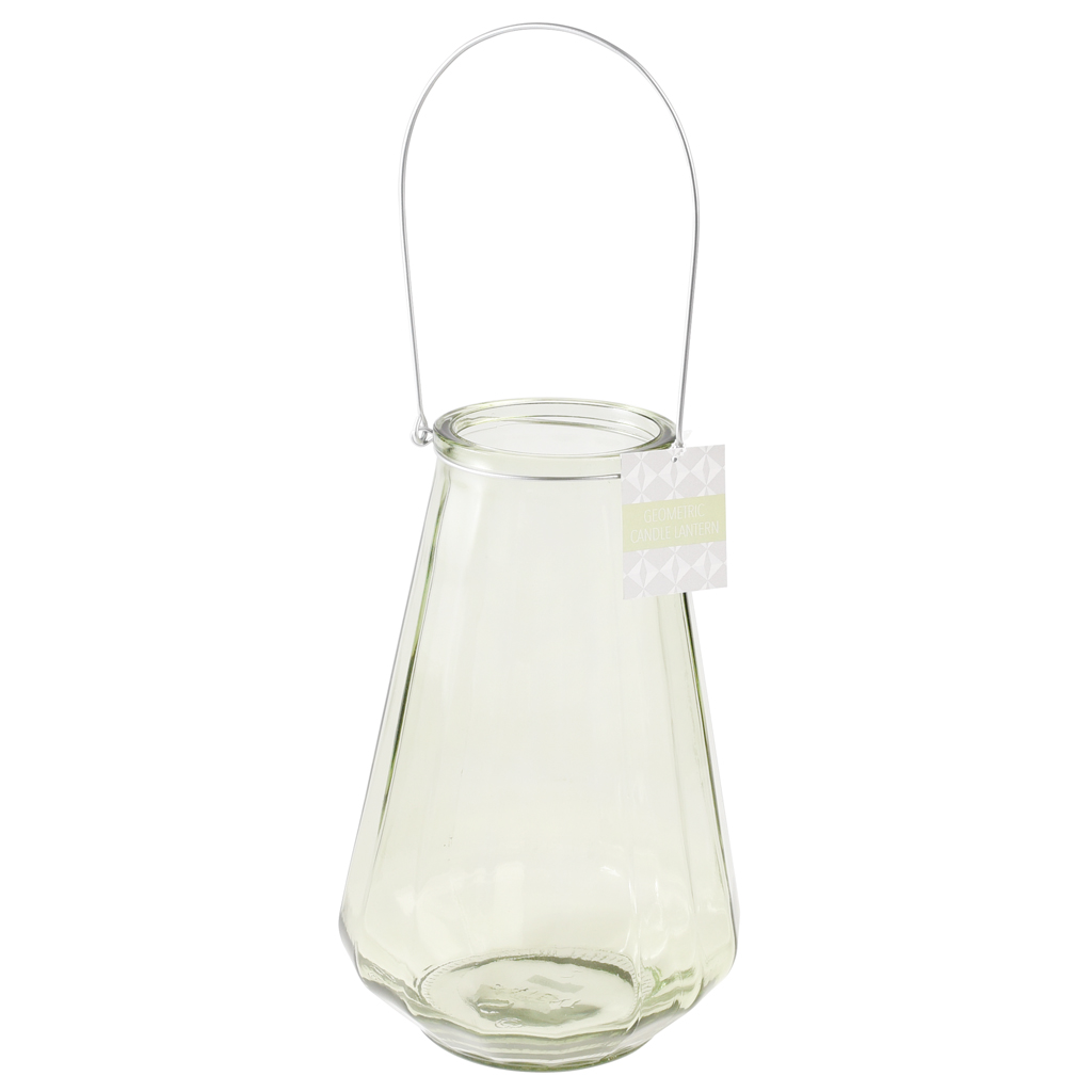 Large Geometric Green Candle Holder Rex London