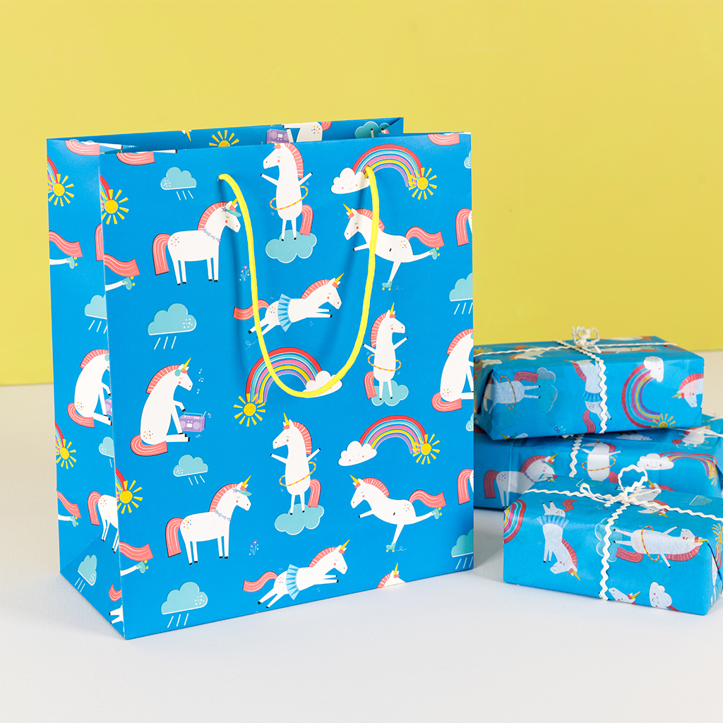 Large Magical Unicorn Gift Bag Rex London