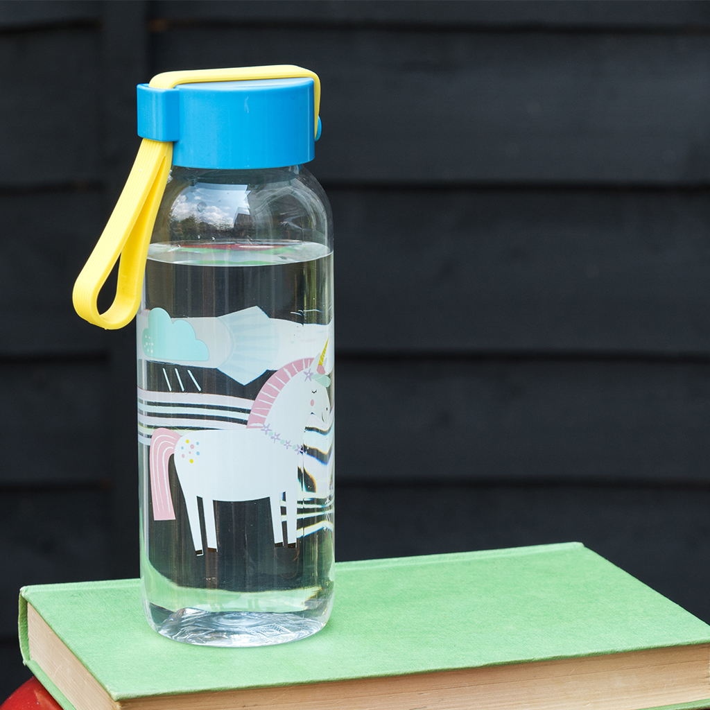 Gift Base Unicorns Are Badass Therefore I Am A Unicorn Sports Bottle Water Gym 600ml White