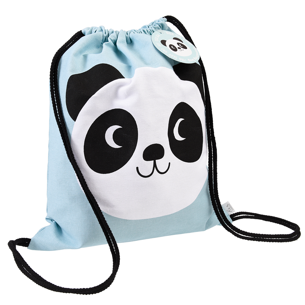 Miko The Panda Drawstring Bag