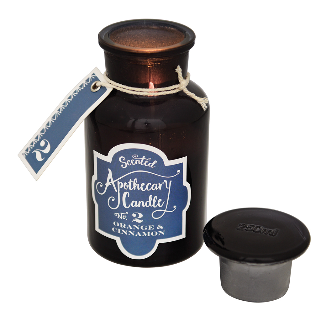 Orange And Cinnamon Apothecary Candle Rex London
