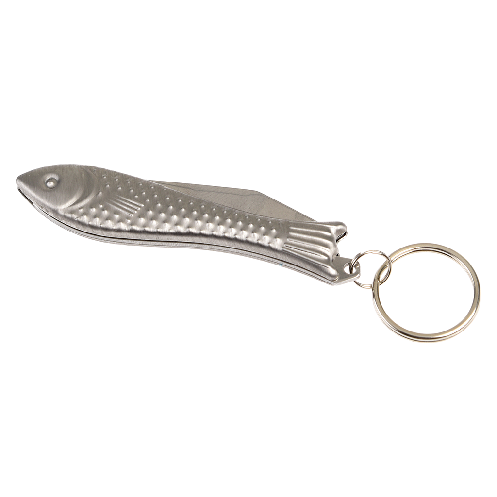Fish Shaped Pocket Knife & Keyring Rex London