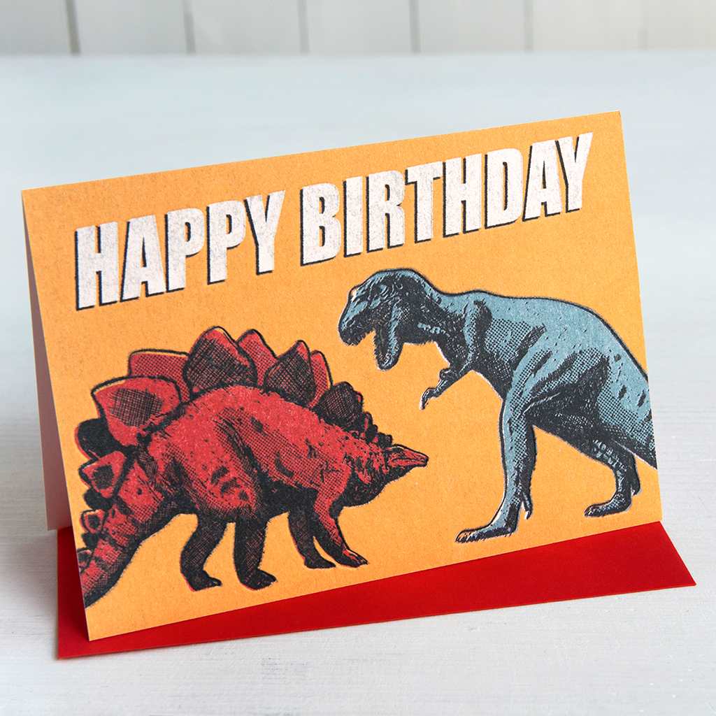 dinosaur birthday card