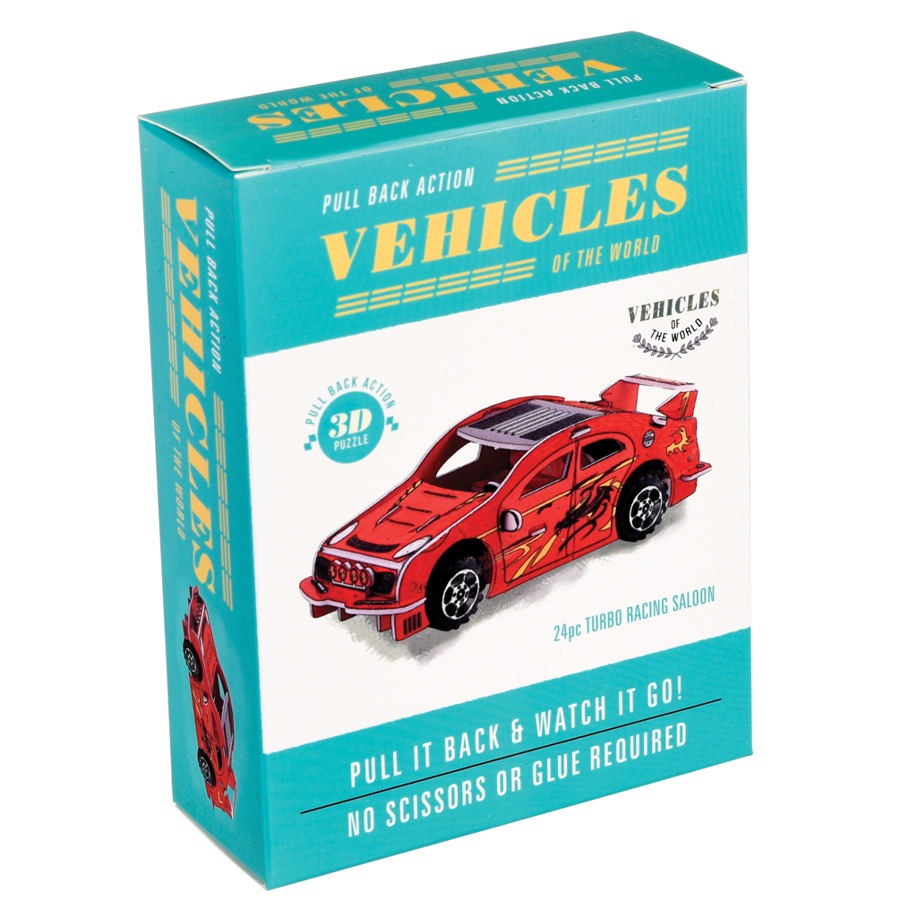 Make Your Own Pull Back Racing Car Rex London