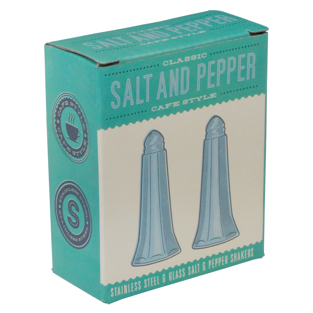 Retro Glass Salt And Pepper Shaker Set Rex London