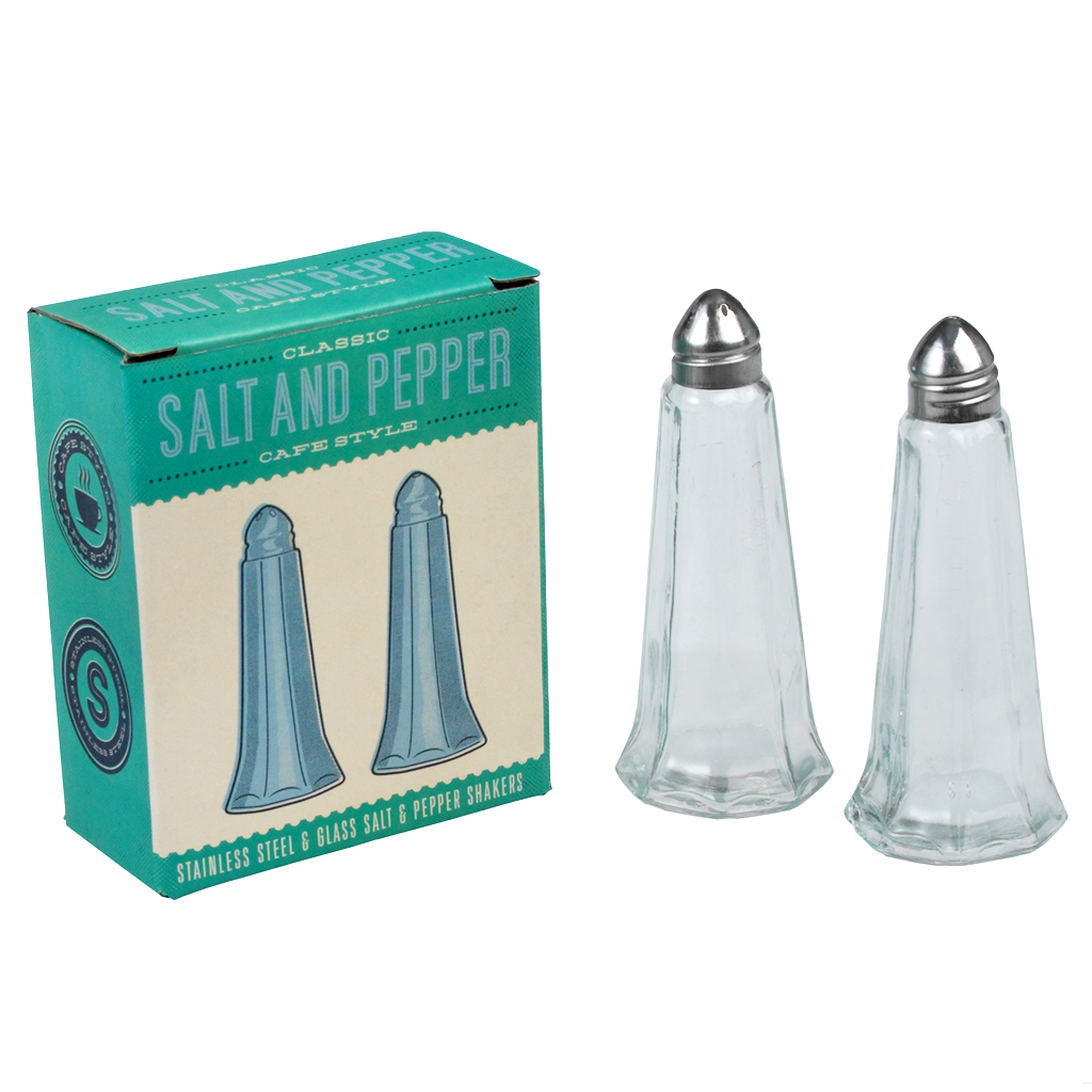 Retro Glass Salt And Pepper Shaker Set Rex London