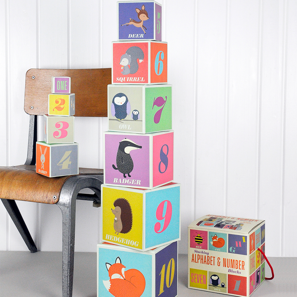 Rusty And Friends Alphabet & Number Stacking Blocks Rex London