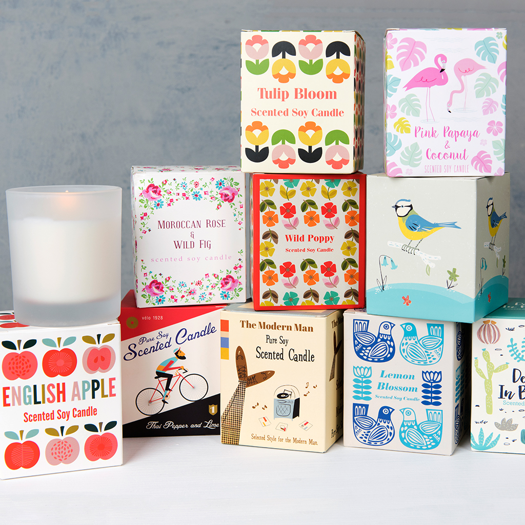 Modern Man Boxed Scented Candle Rex London Dotcomgiftshop - 