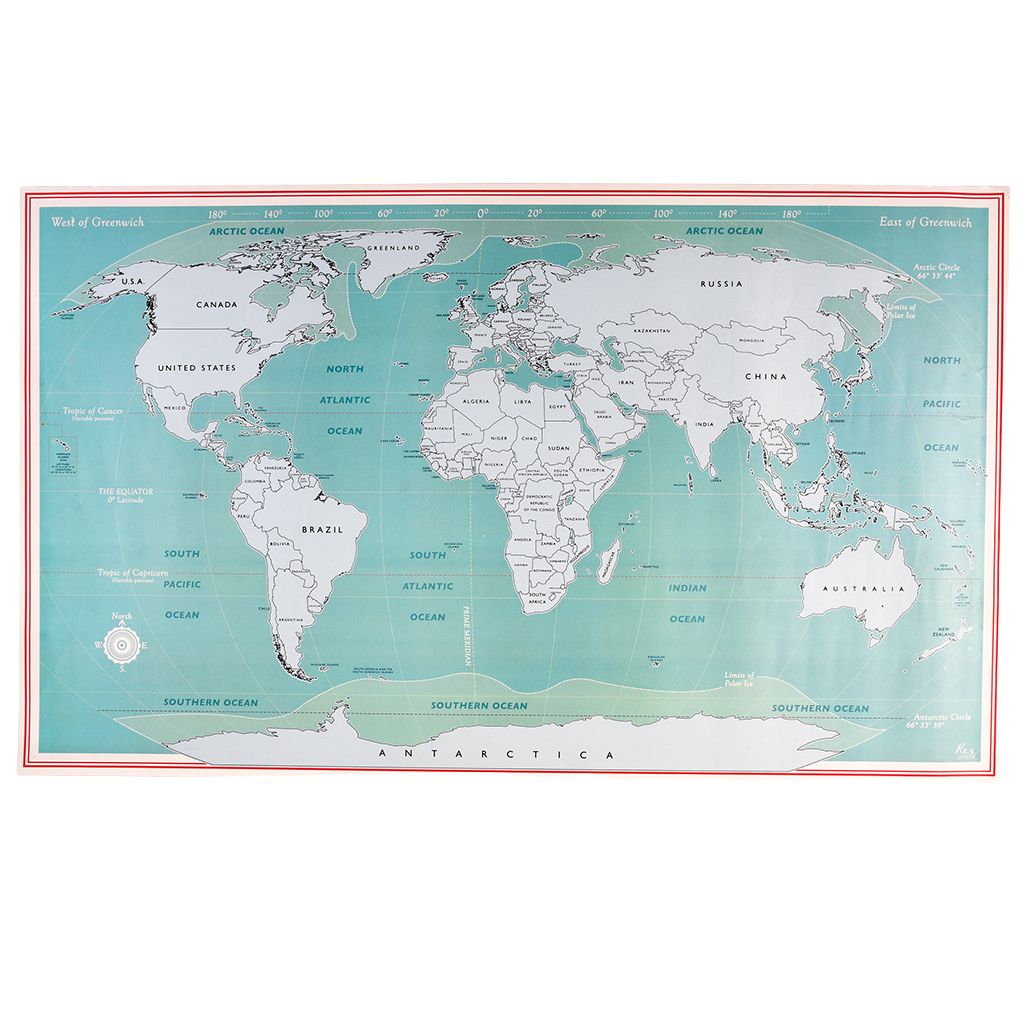 Scratch World Map Rex London