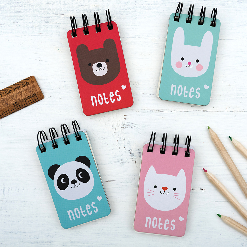 Mini bear spiral notebook rex london