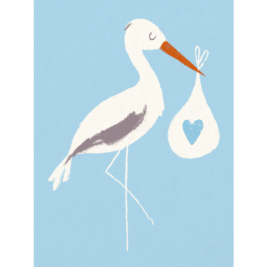 blue baby bundle stork card rex london dotcomgiftshop