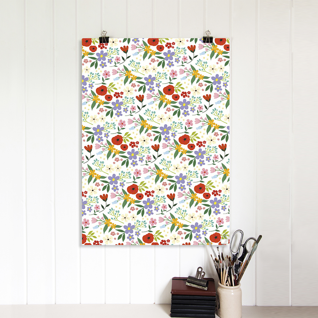 Summer Meadow Wrapping Paper (5 Sheets) Rex London