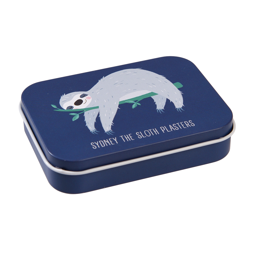 Sydney The Sloth Plasters In A Tin (pack Of 30) | Rex London