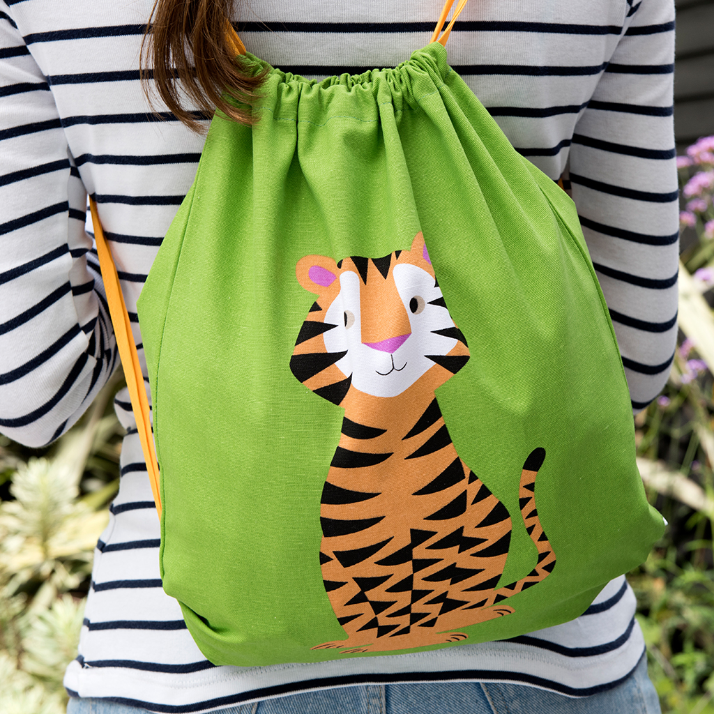 Tiger Drawstring Bag Rex London