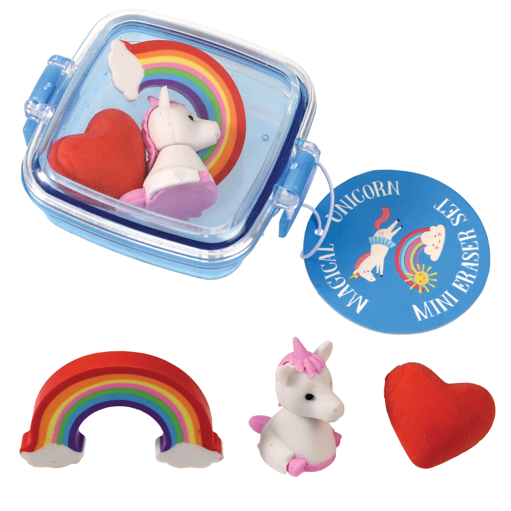 Magical Unicorn Mini Eraser Set Rex London