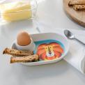 Charlie The Lion Bamboo Egg Plate Charlie The Lion Bamboo Egg Plate