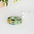 Nine Lives Mini Travel Case Nine Lives green cat print Mini Travel Case