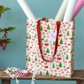 50's Xmas Recycled Shopping Bag