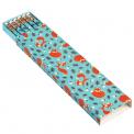 6 Rusty The Fox Pencils In A Blue Box 6 Rusty The Fox Pencils In A Blue Box