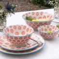 Japanese Dinner Set Orange Floral Print Japanese Dinner Set Orange Floral Print
