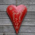 Medium Red Rustic Heart Barley Medium Red Rustic Heart Barley