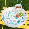 Desert In Bloom Bamboo Tray Cactus Print Bamboo Serving Tray