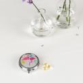Flamingo Bay Travel Pill Box With Mirror Tri-compartment Flamingo Bay travel pill box with mirror