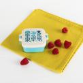 Folk Doves Snack Pot Folk Doves Snack Pot with blue secure lid