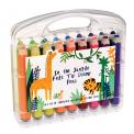 In The Jungle Felt Pens And Stamps (set Of 18) set of 18 kids stamp pens