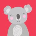 Koala Animal Friend Square Card Koala Animal Friend kids greeting Card