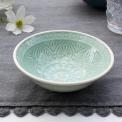 Mint green marrakesh mezze dish Mint green marrakesh stoneware bowl