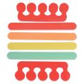 Mid Century Poppy Nail Care Kit Colourful nail files and separators