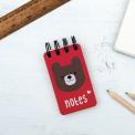Mini Bear Red Spiral Notebook For Kids Mini Bear Notebook For Kids