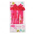 Set 12 Flamingo Cocktail Stirrers pink flamingo cocktail stirrers