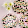 Tulip Bloom Floral Disposable Paper Plates Tulip Bloom Floral Disposable Paper Plates
