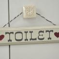 Rustic Wooden Toilet Sign Rustic Wooden Toilet Sign