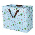 Woodland Animals Design Blue Jumbo Storage Bag Woodland Animals Design Blue Jumbo Storage Bag