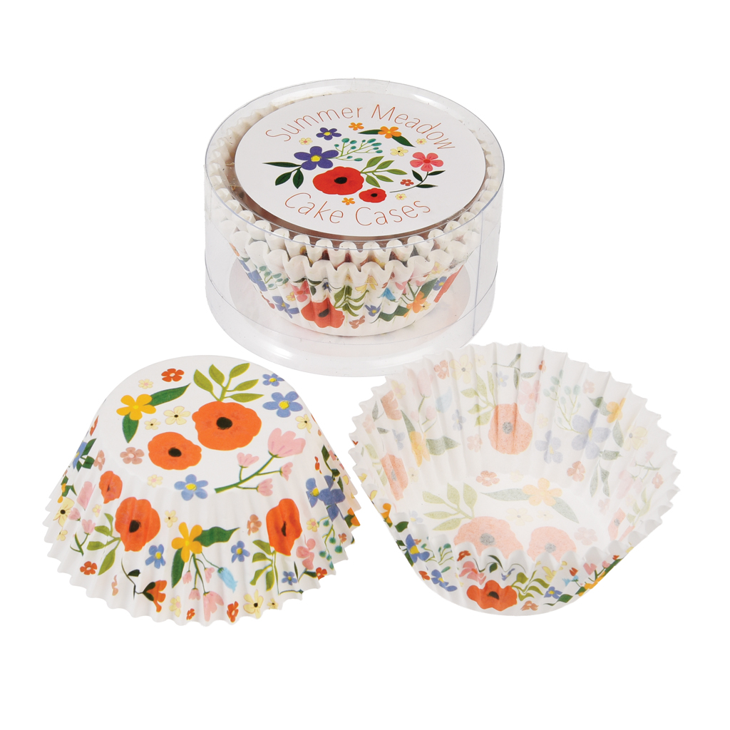 50 Summer Meadow Cake Cases Rex London