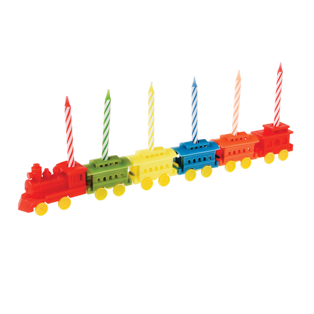 Party Train Candleholder With 6 Candles Rex London