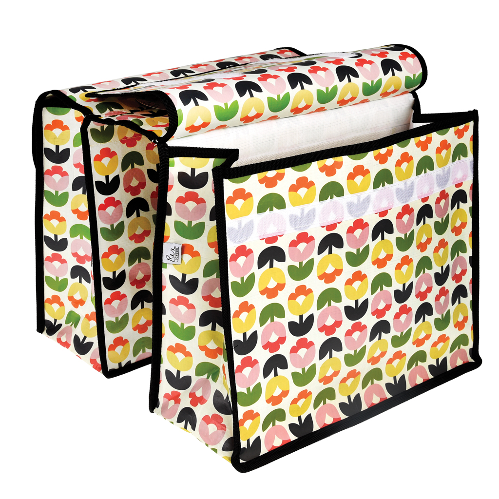 floral pannier bags