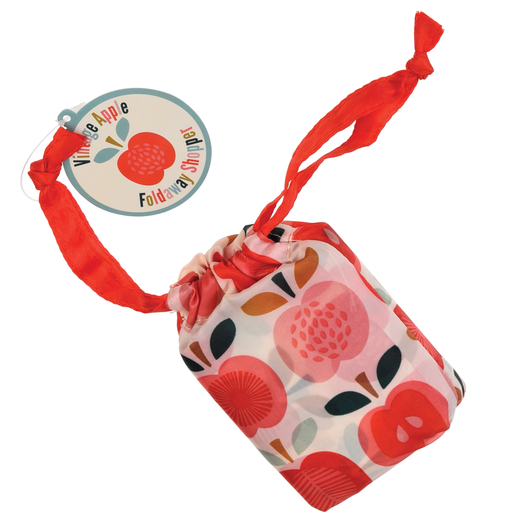 Vintage Apple Foldaway Shopping Bag Rex London