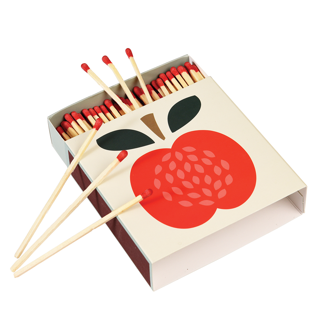 Vintage Apple Box Of Long Safety Matches Rex London