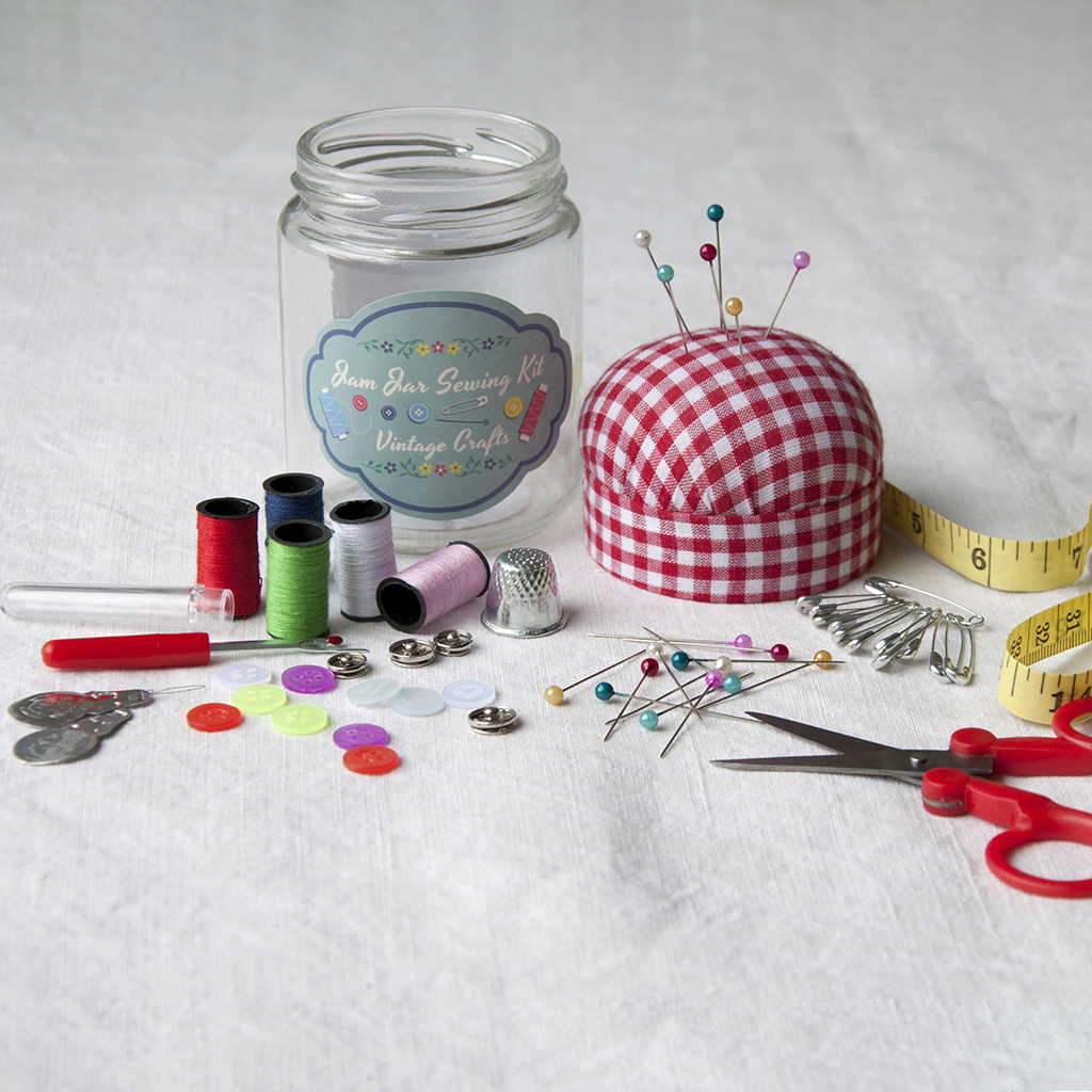 Vintage Crafts Jam Jar Sewing Kit Rex London