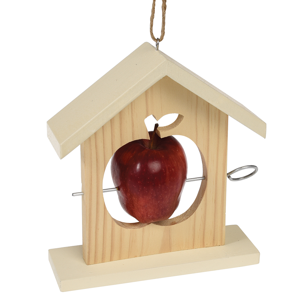 Wooden Apple Bird Feeder Rex London Dotcomgiftshop